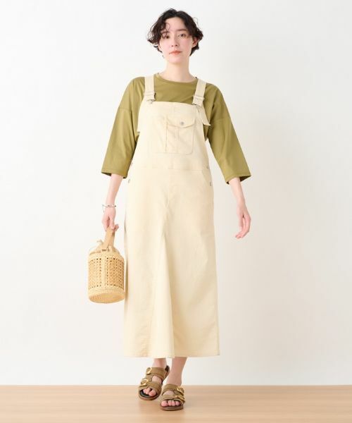 CARA O CRUZ / キャラ・オ・クルス ロング・マキシ丈ワンピース | 洗える サロペットスカート | 詳細4