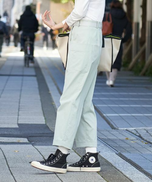 CARA O CRUZ / キャラ・オ・クルス その他パンツ | 洗える ベルト付きベイカーパンツ | 詳細10