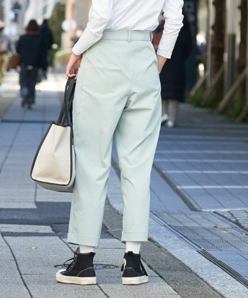 CARA O CRUZ / キャラ・オ・クルス その他パンツ | 洗える ベルト付きベイカーパンツ | 詳細11