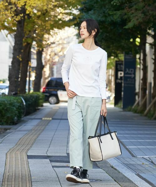 CARA O CRUZ / キャラ・オ・クルス その他パンツ | 洗える ベルト付きベイカーパンツ | 詳細12