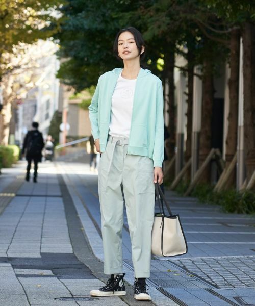 CARA O CRUZ / キャラ・オ・クルス その他パンツ | 洗える ベルト付きベイカーパンツ | 詳細13