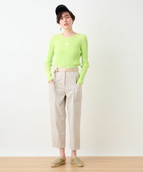 CARA O CRUZ / キャラ・オ・クルス その他パンツ | 洗える ベルト付きベイカーパンツ | 詳細17