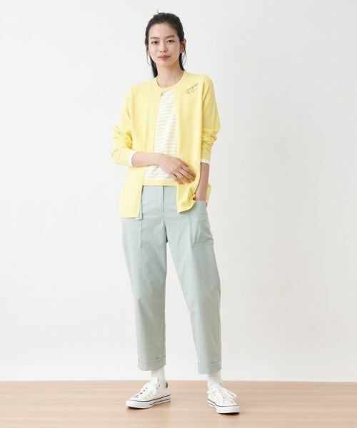 CARA O CRUZ / キャラ・オ・クルス その他パンツ | 洗える ベルト付きベイカーパンツ | 詳細23