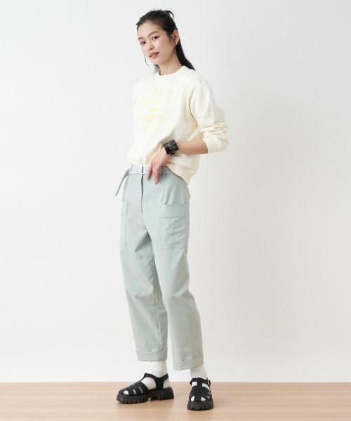 CARA O CRUZ / キャラ・オ・クルス その他パンツ | 洗える ベルト付きベイカーパンツ | 詳細29
