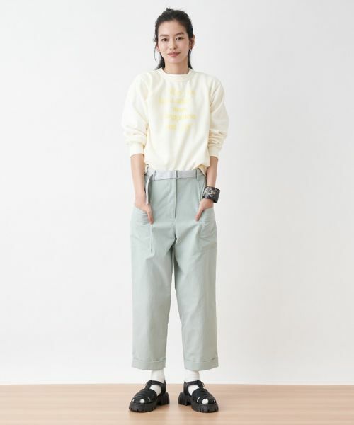 CARA O CRUZ / キャラ・オ・クルス その他パンツ | 洗える ベルト付きベイカーパンツ | 詳細30