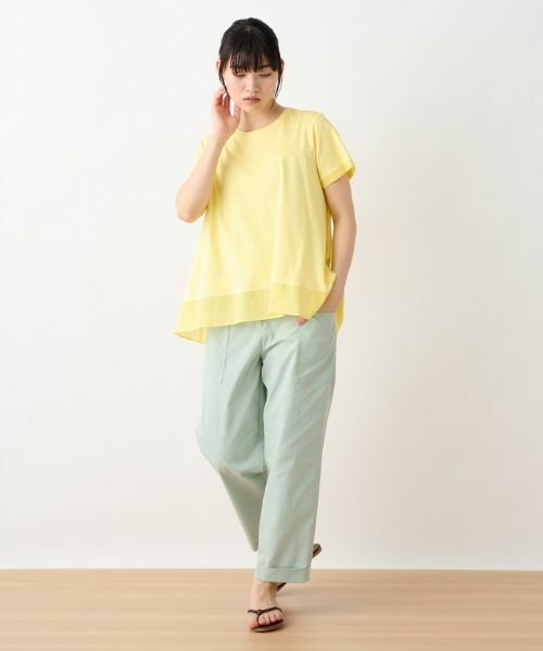 CARA O CRUZ / キャラ・オ・クルス その他パンツ | 洗える ベルト付きベイカーパンツ | 詳細4