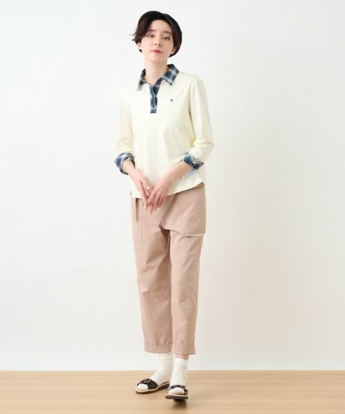 CARA O CRUZ / キャラ・オ・クルス その他パンツ | 洗える ベルト付きベイカーパンツ | 詳細8