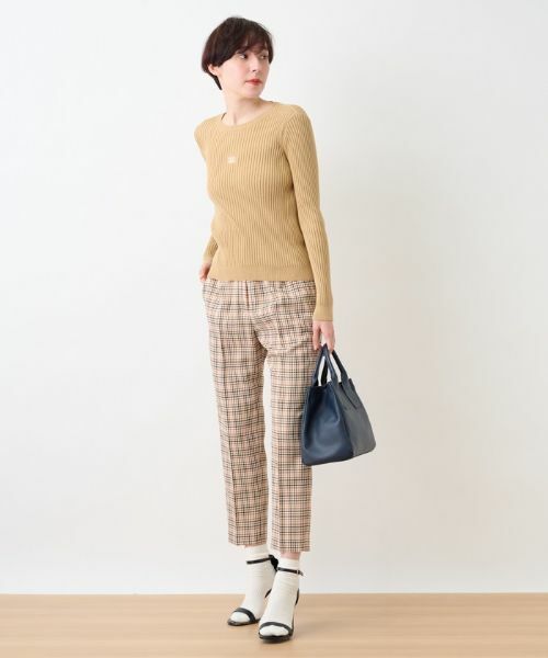 CARA O CRUZ / キャラ・オ・クルス ニット・セーター | 胸ワンポイントロゴニット | 詳細17