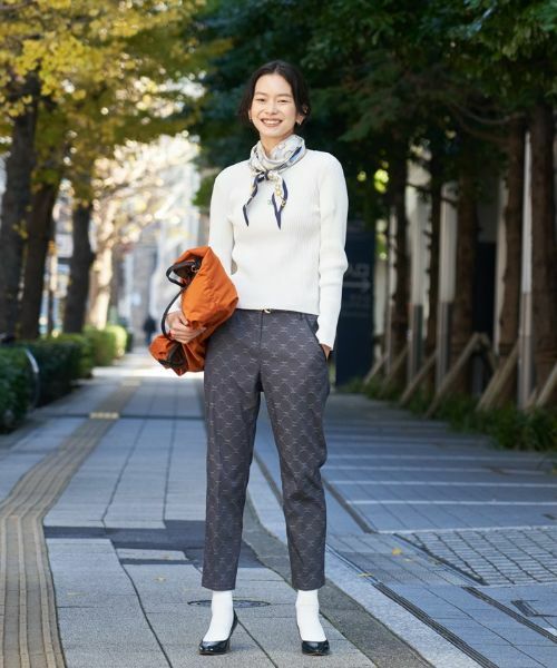 CARA O CRUZ / キャラ・オ・クルス ニット・セーター | 胸ワンポイントロゴニット | 詳細3