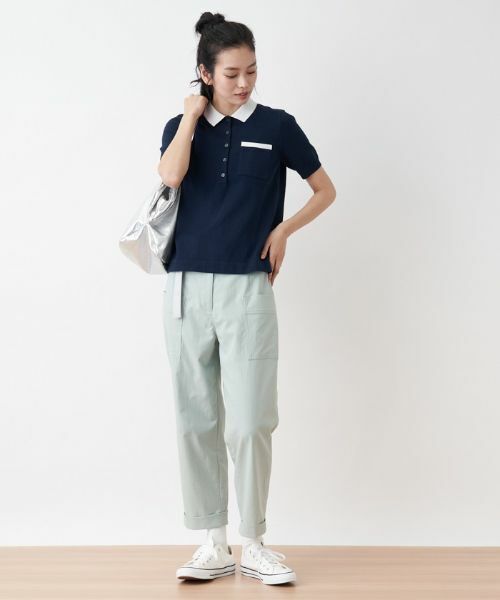 CARA O CRUZ / キャラ・オ・クルス ニット・セーター | 洗える ポロニット | 詳細10