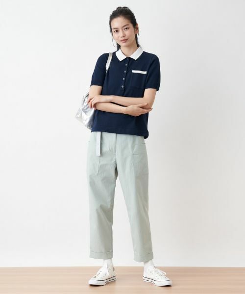 CARA O CRUZ / キャラ・オ・クルス ニット・セーター | 洗える ポロニット | 詳細11