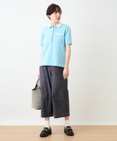 CARA O CRUZ / キャラ・オ・クルス ニット・セーター | 洗える ポロニット | 詳細15