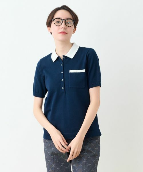 CARA O CRUZ / キャラ・オ・クルス ニット・セーター | 洗える ポロニット | 詳細16