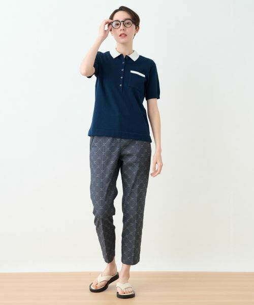 CARA O CRUZ / キャラ・オ・クルス ニット・セーター | 洗える ポロニット | 詳細18