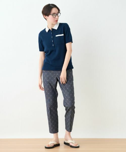 CARA O CRUZ / キャラ・オ・クルス ニット・セーター | 洗える ポロニット | 詳細19