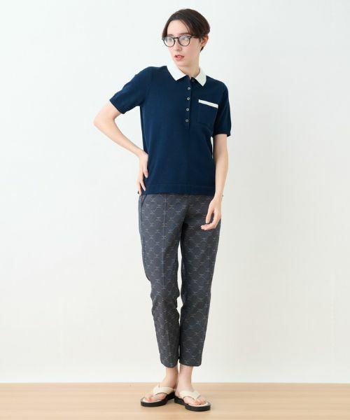 CARA O CRUZ / キャラ・オ・クルス ニット・セーター | 洗える ポロニット | 詳細20