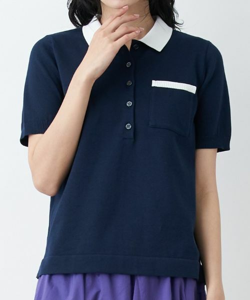 CARA O CRUZ / キャラ・オ・クルス ニット・セーター | 洗える ポロニット | 詳細21