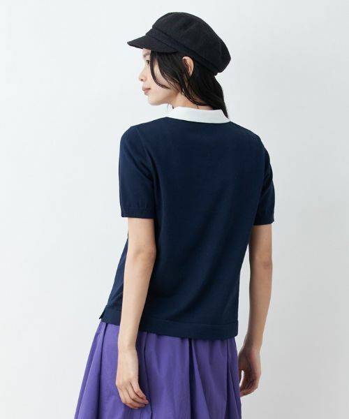 CARA O CRUZ / キャラ・オ・クルス ニット・セーター | 洗える ポロニット | 詳細4