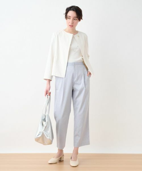 CARA O CRUZ / キャラ・オ・クルス テーラードジャケット | 洗えるノーカラージャケット | 詳細14