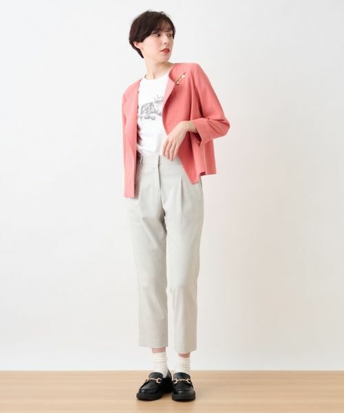 CARA O CRUZ / キャラ・オ・クルス テーラードジャケット | 洗えるノーカラージャケット | 詳細6