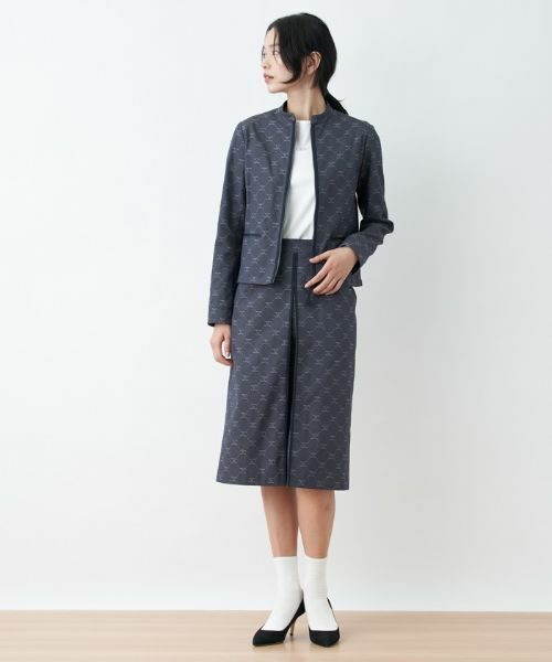 CARA O CRUZ / キャラ・オ・クルス テーラードジャケット | ロゴジャカードジャケット【セレモニー】【産地ナブル】【セットアップ対応】 | 詳細10