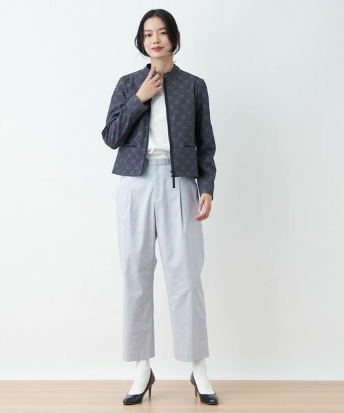 CARA O CRUZ / キャラ・オ・クルス テーラードジャケット | ロゴジャカードジャケット【セレモニー】【産地ナブル】【セットアップ対応】 | 詳細13