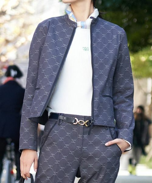 CARA O CRUZ / キャラ・オ・クルス テーラードジャケット | ロゴジャカードジャケット【セレモニー】【産地ナブル】【セットアップ対応】 | 詳細16