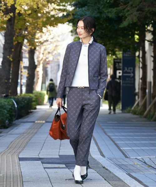 CARA O CRUZ / キャラ・オ・クルス テーラードジャケット | ロゴジャカードジャケット【セレモニー】【産地ナブル】【セットアップ対応】 | 詳細4