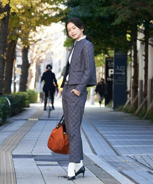 CARA O CRUZ / キャラ・オ・クルス テーラードジャケット | ロゴジャカードジャケット【セレモニー】【産地ナブル】【セットアップ対応】 | 詳細5