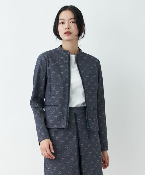 CARA O CRUZ / キャラ・オ・クルス テーラードジャケット | ロゴジャカードジャケット【セレモニー】【産地ナブル】【セットアップ対応】 | 詳細8