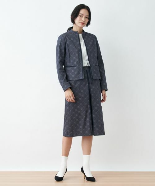 CARA O CRUZ / キャラ・オ・クルス テーラードジャケット | ロゴジャカードジャケット【セレモニー】【産地ナブル】【セットアップ対応】 | 詳細9