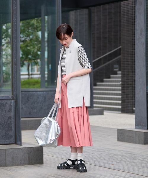 CARA O CRUZ / キャラ・オ・クルス テーラードジャケット | 洗えるロングジレ | 詳細1