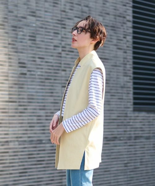 CARA O CRUZ / キャラ・オ・クルス テーラードジャケット | 洗えるロングジレ | 詳細11