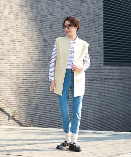 CARA O CRUZ / キャラ・オ・クルス テーラードジャケット | 洗えるロングジレ | 詳細15