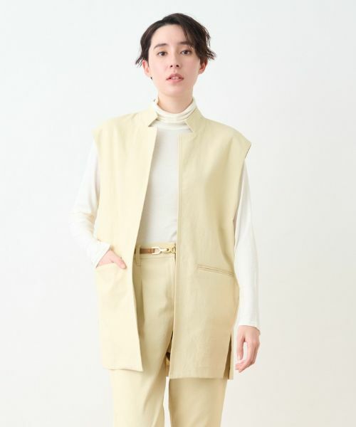 CARA O CRUZ / キャラ・オ・クルス テーラードジャケット | 洗えるロングジレ | 詳細17