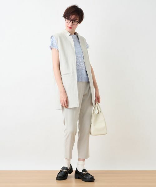 CARA O CRUZ / キャラ・オ・クルス テーラードジャケット | 洗えるロングジレ | 詳細6