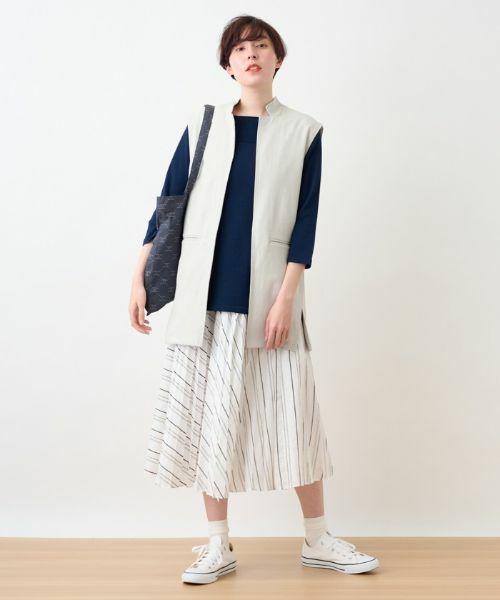 CARA O CRUZ / キャラ・オ・クルス テーラードジャケット | 洗えるロングジレ | 詳細9