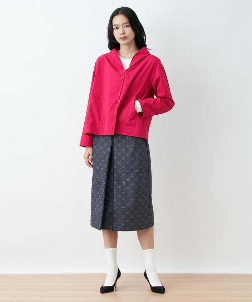 CARA O CRUZ / キャラ・オ・クルス ミニ・ひざ丈スカート | ウエストゴム ロゴジャカードスカート【セレモニー】【産地ナブル】【セットアップ対応】 | 詳細19