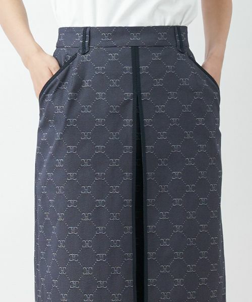 CARA O CRUZ / キャラ・オ・クルス ミニ・ひざ丈スカート | ウエストゴム ロゴジャカードスカート【セレモニー】【産地ナブル】【セットアップ対応】 | 詳細21