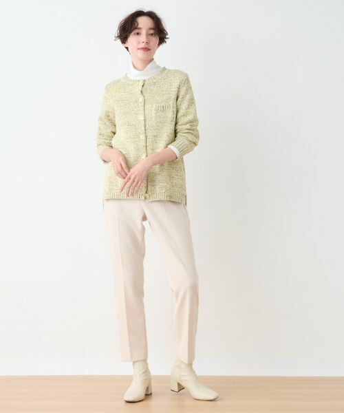 CARA O CRUZ / キャラ・オ・クルス その他パンツ | ウエスト伸縮 センタープレスパンツ | 詳細21