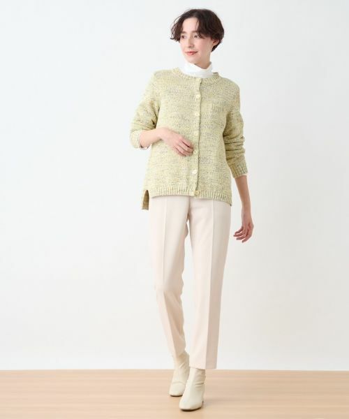 CARA O CRUZ / キャラ・オ・クルス その他パンツ | ウエスト伸縮 センタープレスパンツ | 詳細22