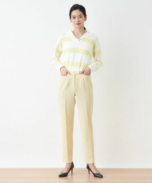 CARA O CRUZ / キャラ・オ・クルス ニット・セーター | 洗える セーラーカラーのボーダーニット | 詳細12