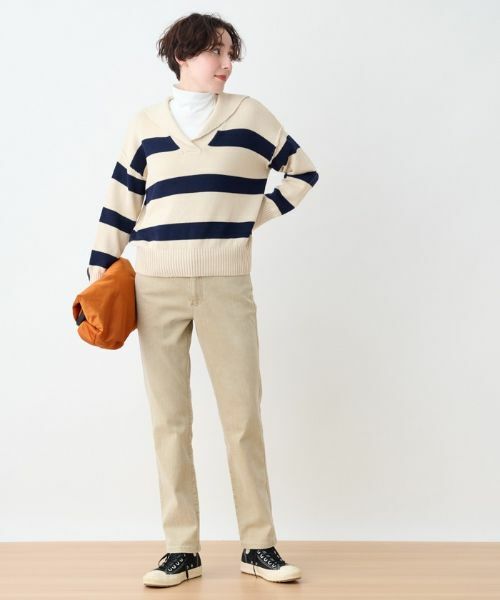 CARA O CRUZ / キャラ・オ・クルス ニット・セーター | 洗える セーラーカラーのボーダーニット | 詳細19