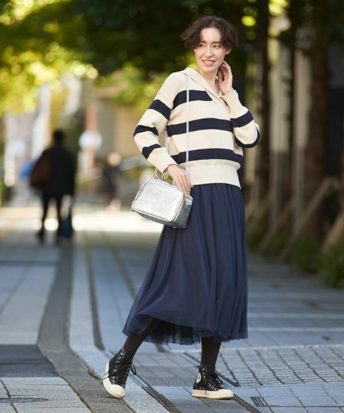 CARA O CRUZ / キャラ・オ・クルス ニット・セーター | 洗える セーラーカラーのボーダーニット | 詳細3