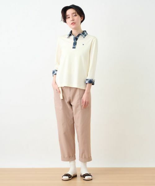 CARA O CRUZ / キャラ・オ・クルス ポロシャツ | 洗える チェック使いのポロシャツ【SOMELOS】 | 詳細2