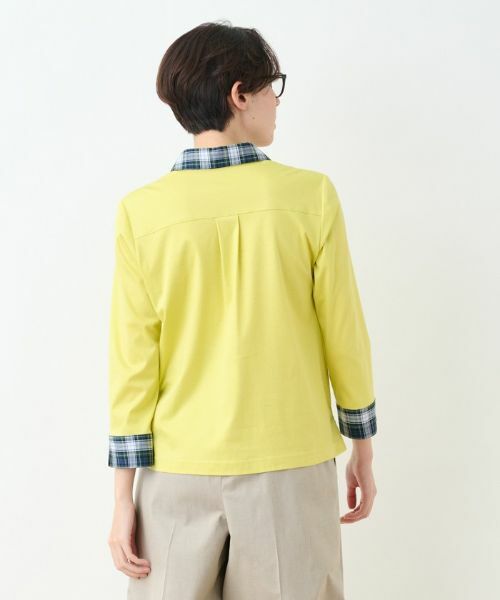 CARA O CRUZ / キャラ・オ・クルス ポロシャツ | 洗える チェック使いのポロシャツ【SOMELOS】 | 詳細7