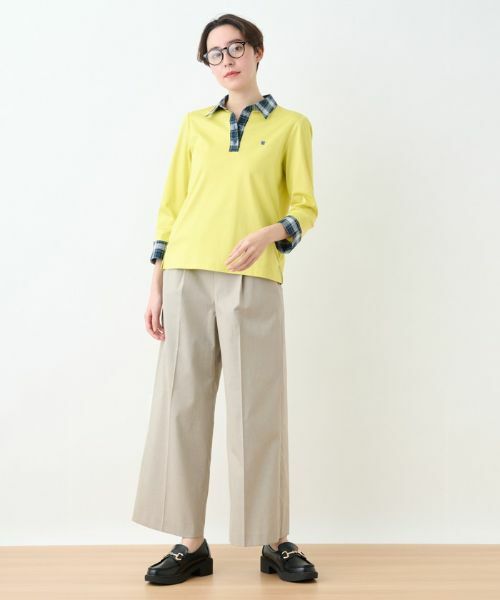 CARA O CRUZ / キャラ・オ・クルス ポロシャツ | 洗える チェック使いのポロシャツ【SOMELOS】 | 詳細9