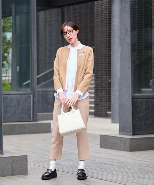 CARA O CRUZ / キャラ・オ・クルス テーラードジャケット | 【セレモニー】ノーカラージャケット | 詳細1