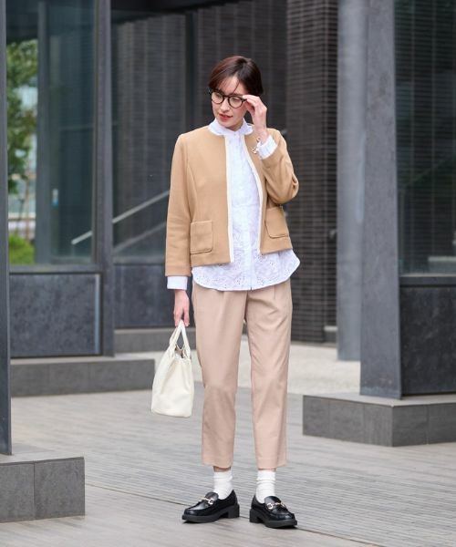 CARA O CRUZ / キャラ・オ・クルス テーラードジャケット | 【セレモニー】ノーカラージャケット | 詳細2