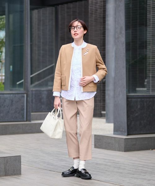 CARA O CRUZ / キャラ・オ・クルス テーラードジャケット | 【セレモニー】ノーカラージャケット | 詳細3